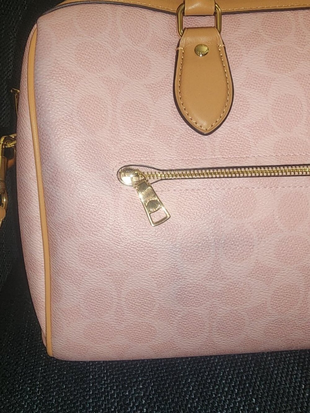 Coach Outlet Rowan Large Satchel Bag In Signature Canvas With Charms - Picture 8 of 10